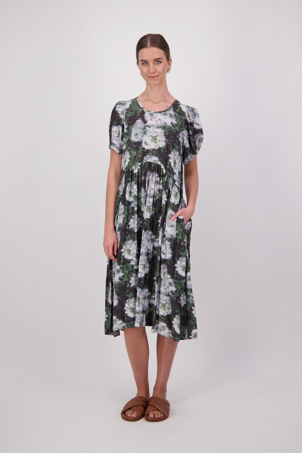 JEM Dress (Green Floral)