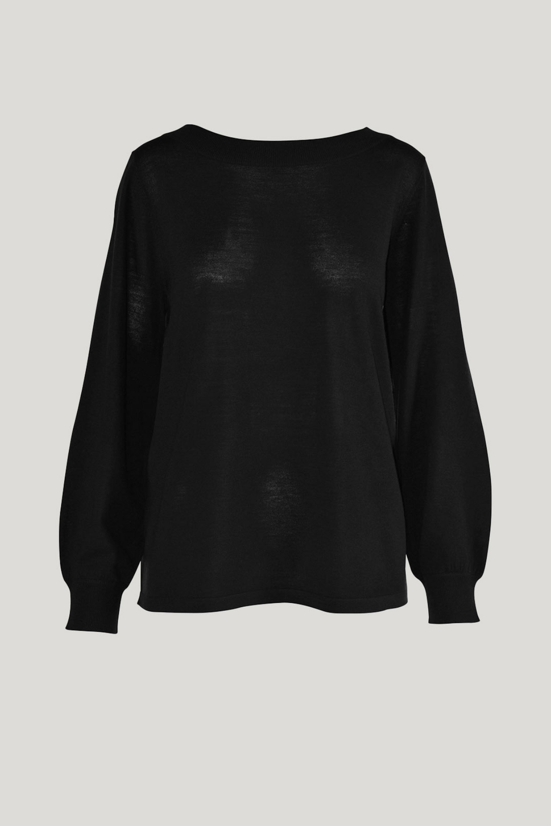 Floro Merino Boatneck (Black)