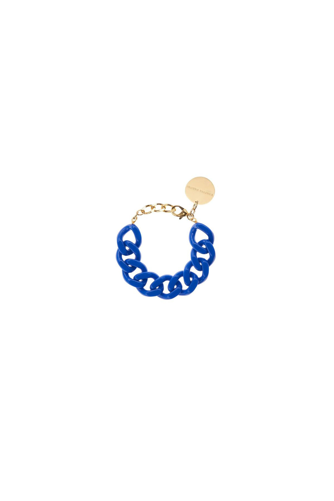 Flat Chain Bracelet (Blue)