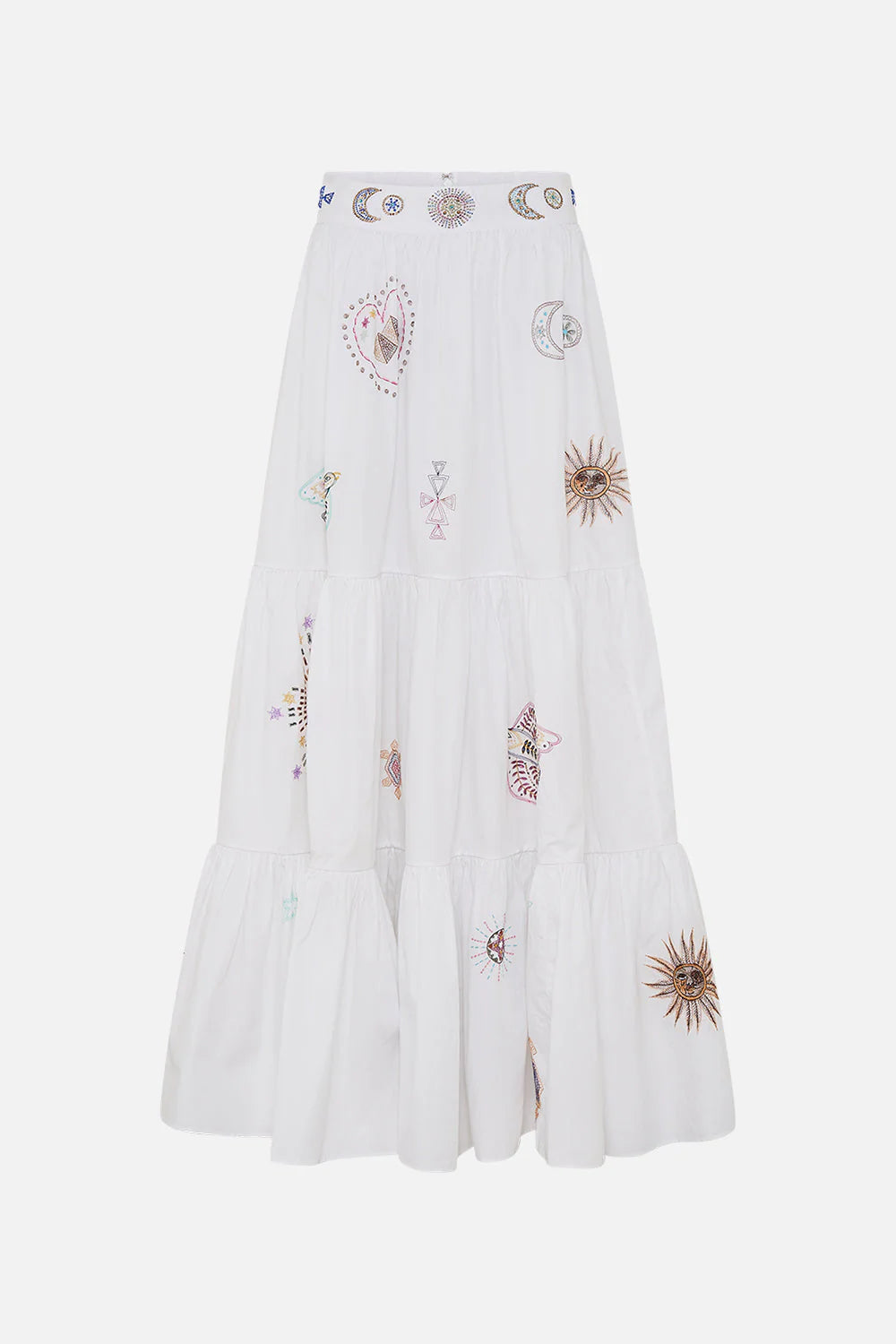 HIGH WAISTED TIERED SKIRT (LIVING IN COLOUR)