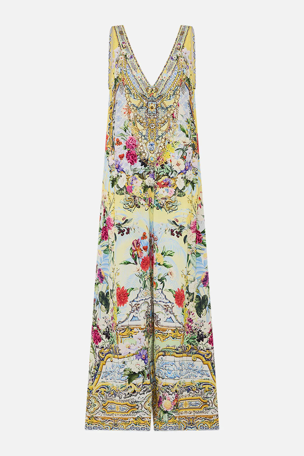 V-Neck flared jumpsuit (FLOR FANTASTICA)