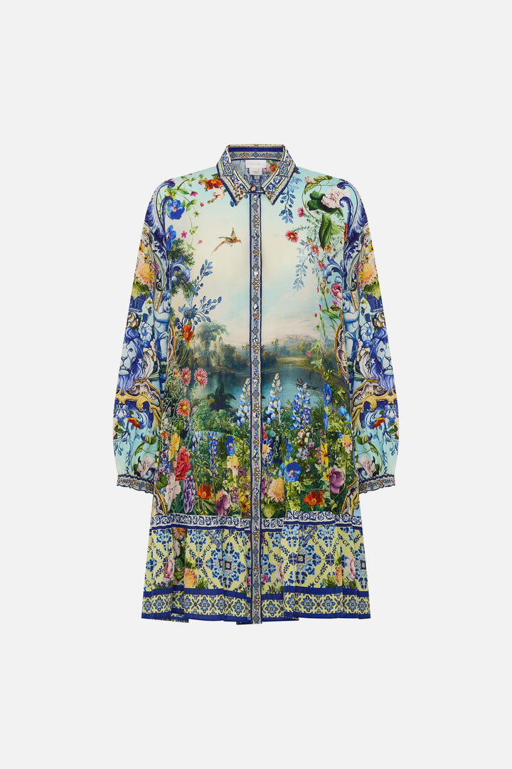 Long sleeve tiered short dress (WALL TO WALL WONDERS)