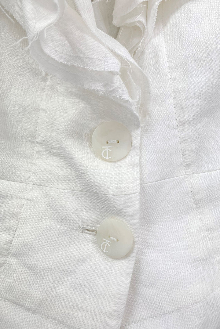 RISKY FRILLNESS Jacket (White)