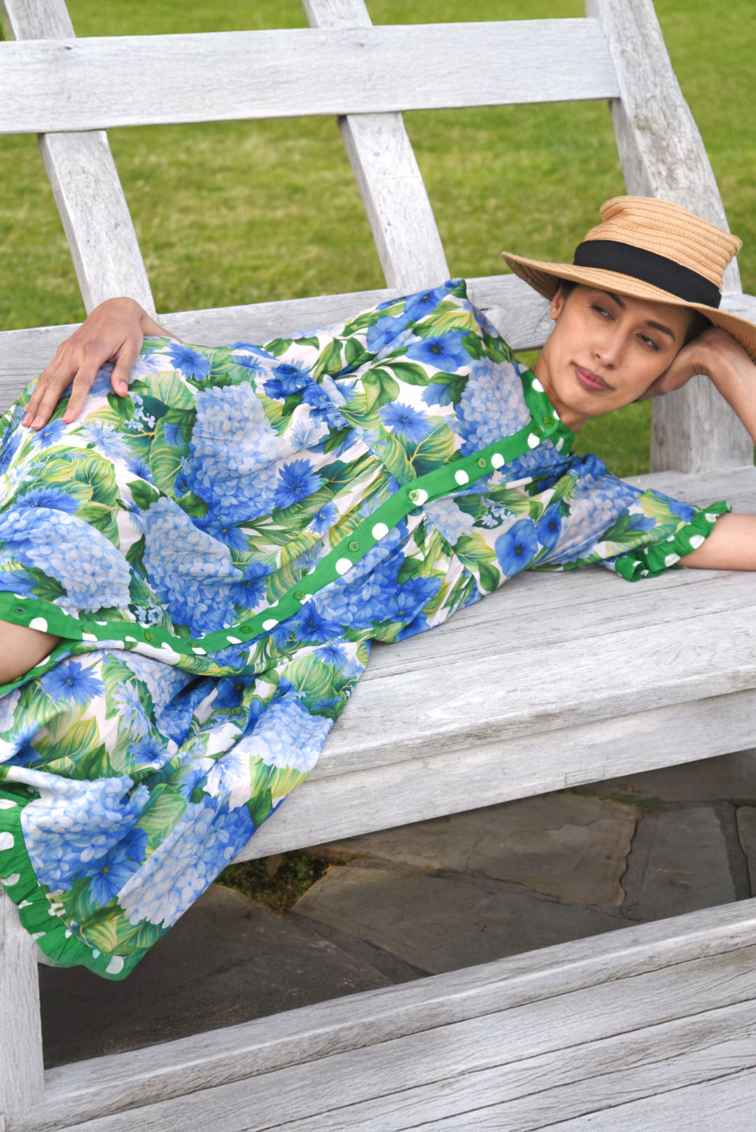 DON'T MAKE WAVES DRESS (HYDRANGEA)
