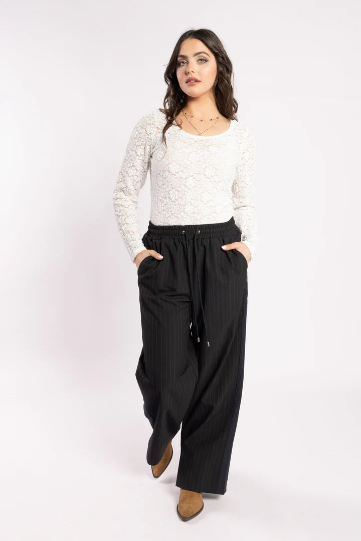 Lake Pant (Noir Stripe)