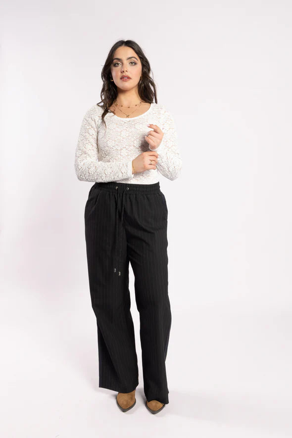 Lake Pant (Noir Stripe)