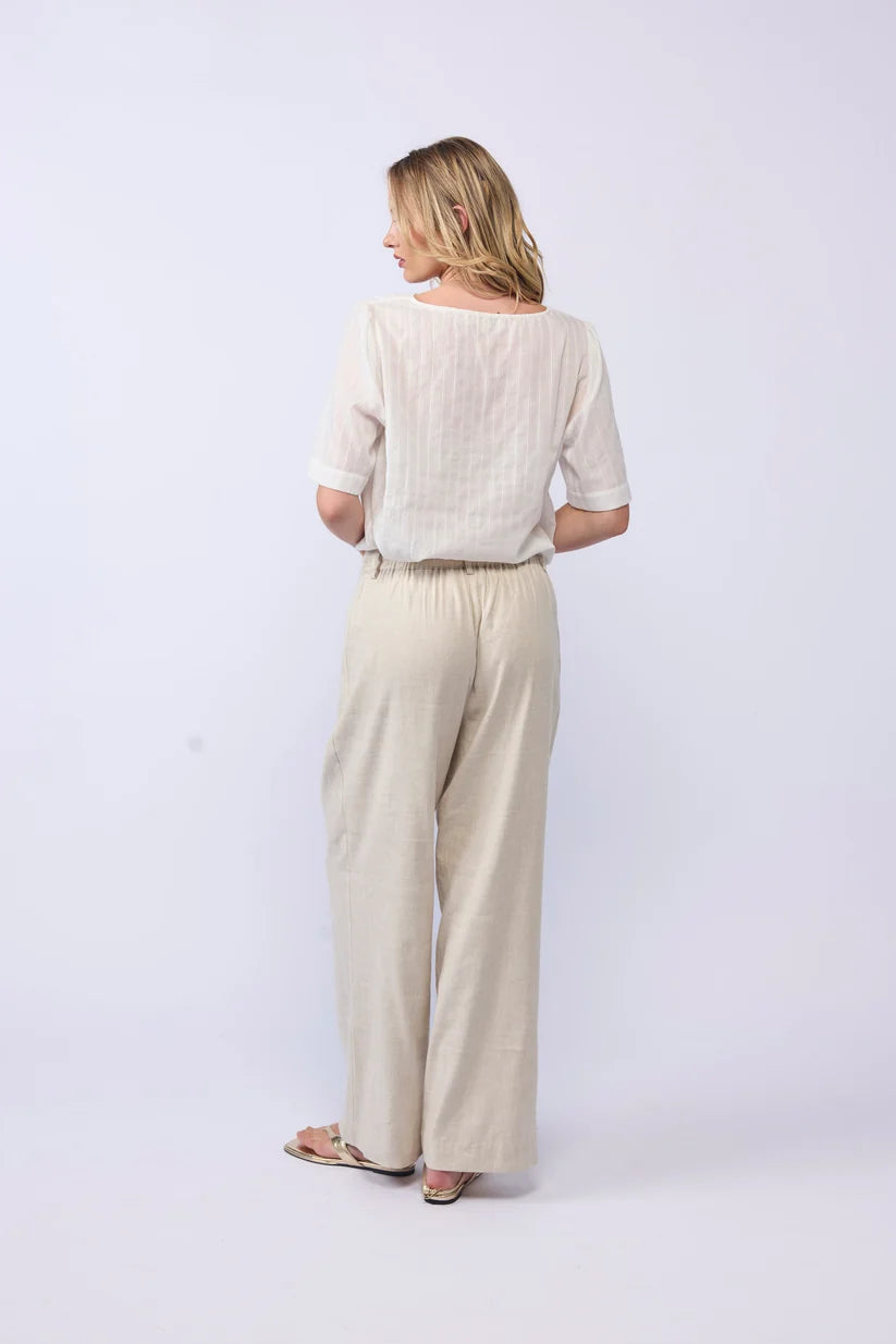 Lake Pant - Linen (Natural)