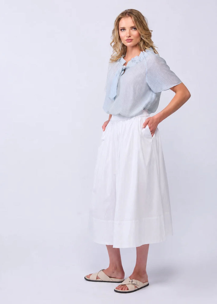 Esme Blouse (Powder Stripe)