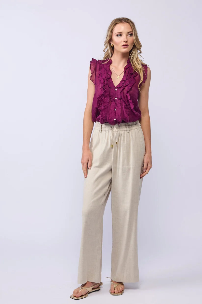 Lake Pant - Linen (Natural)