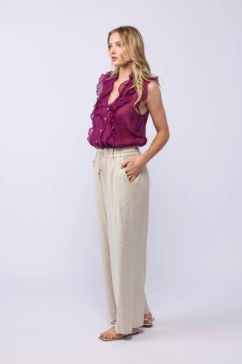 Lake Pant - Linen (Natural)