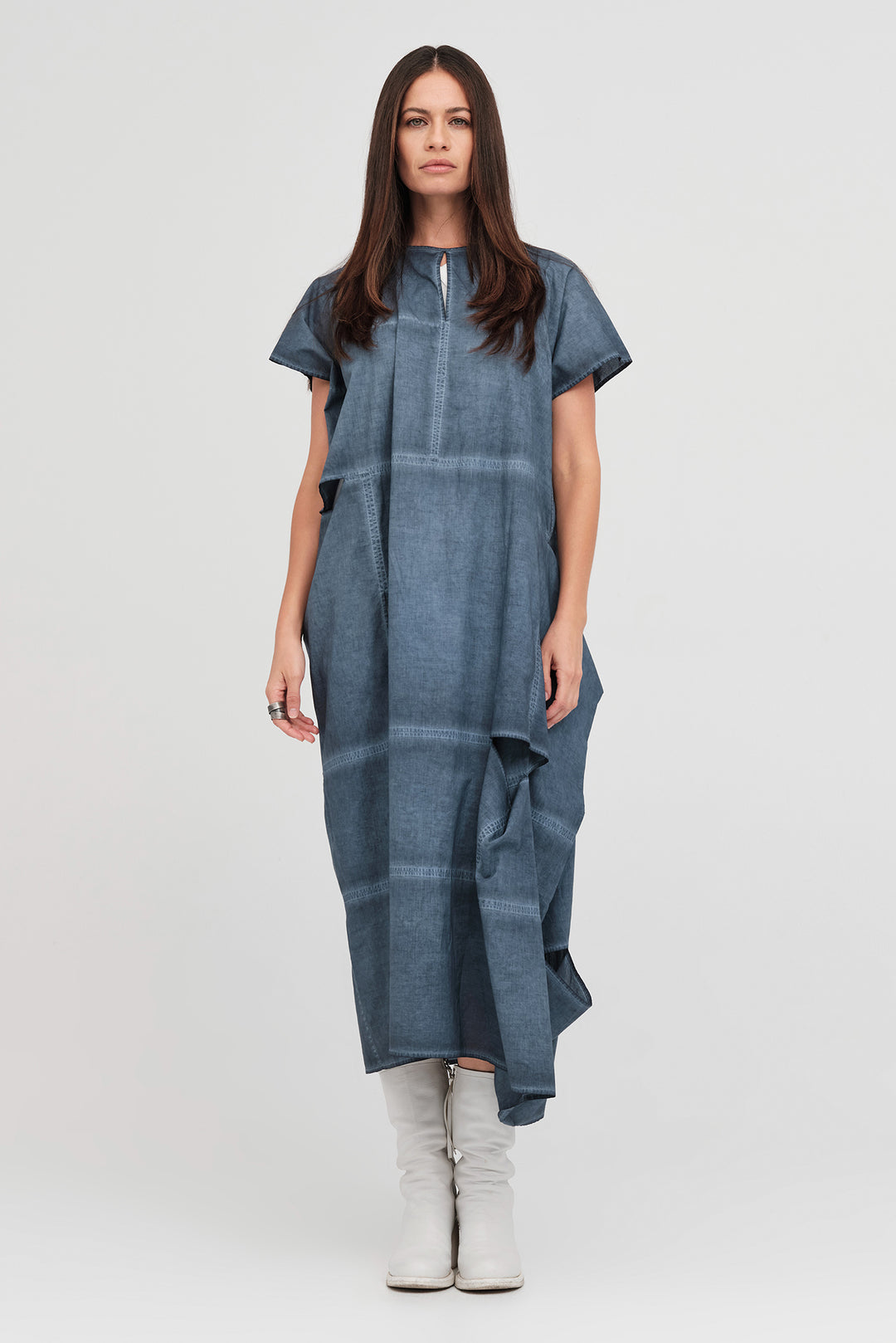 Bisect Dress (Diffused Indigo)