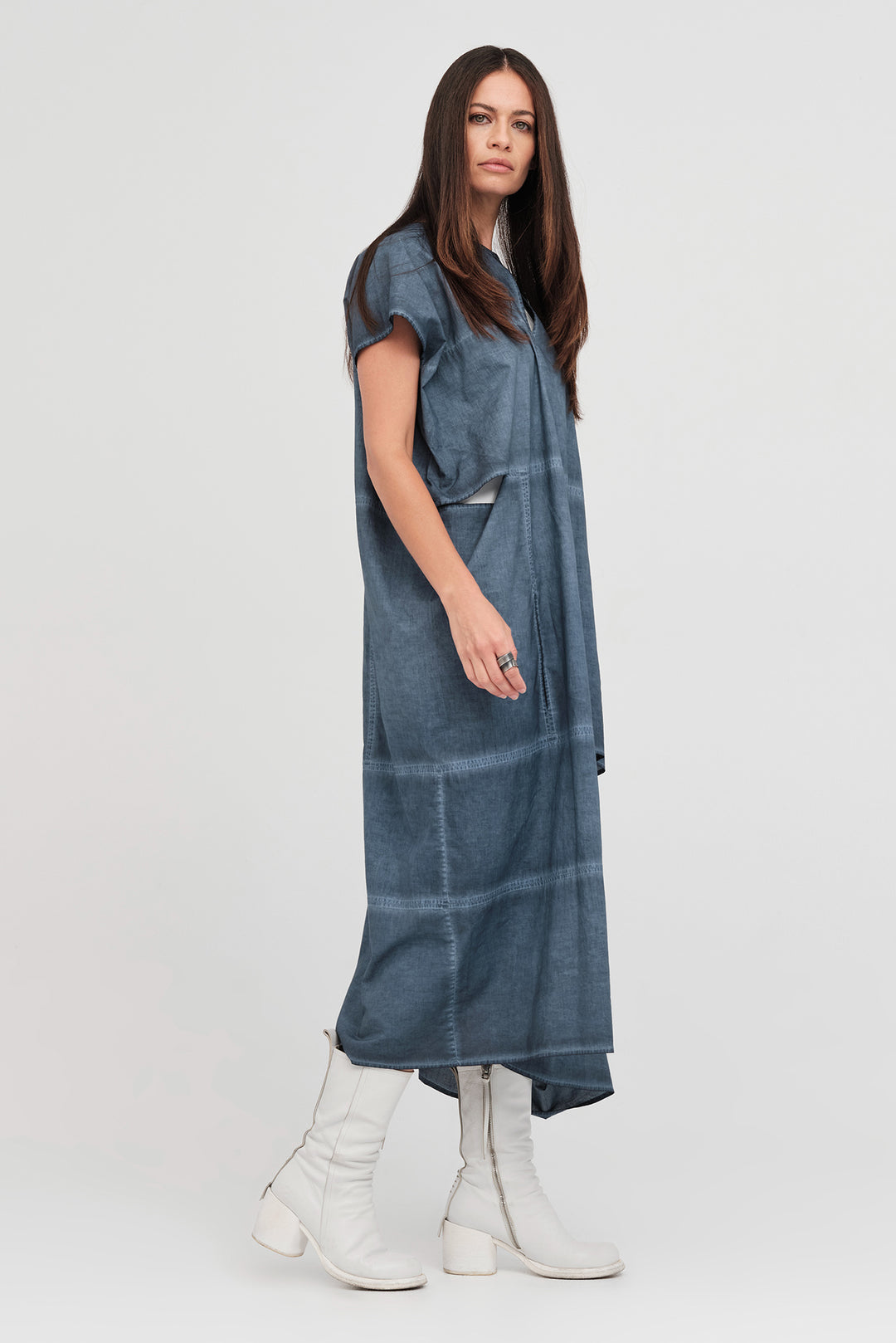 Bisect Dress (Diffused Indigo)