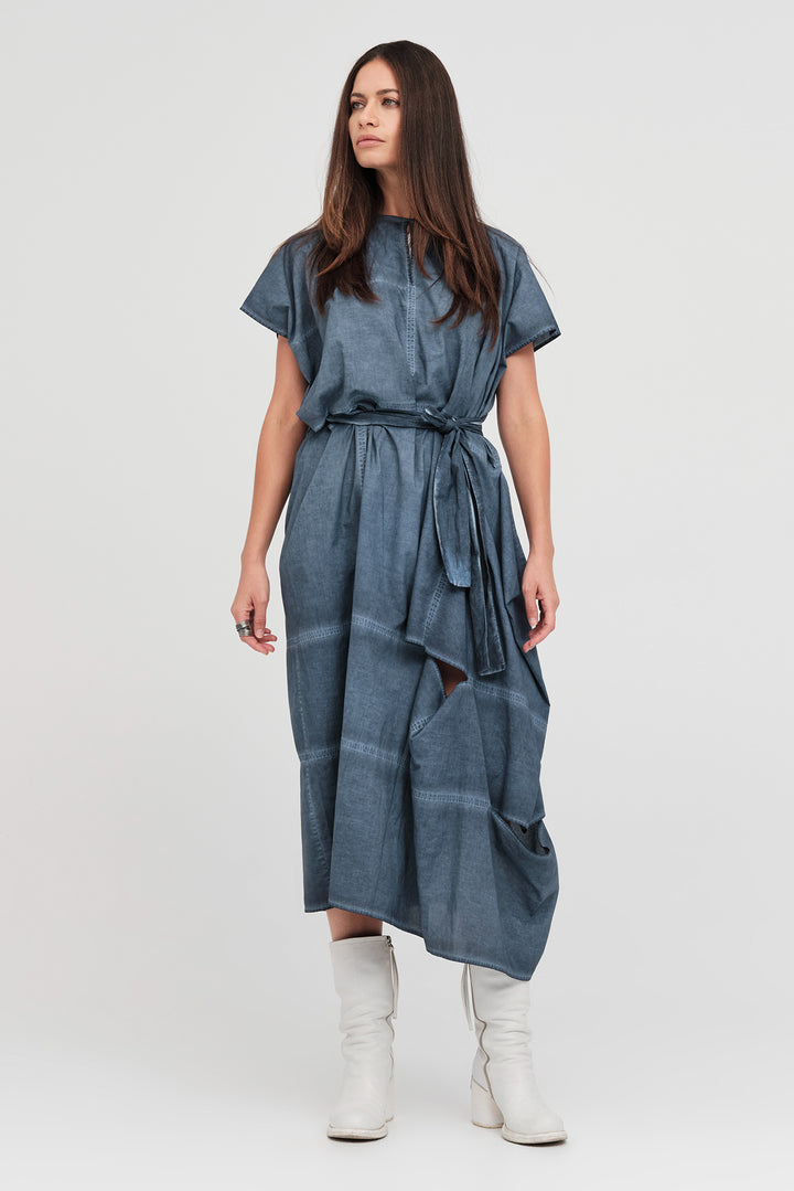 Bisect Dress (Diffused Indigo)