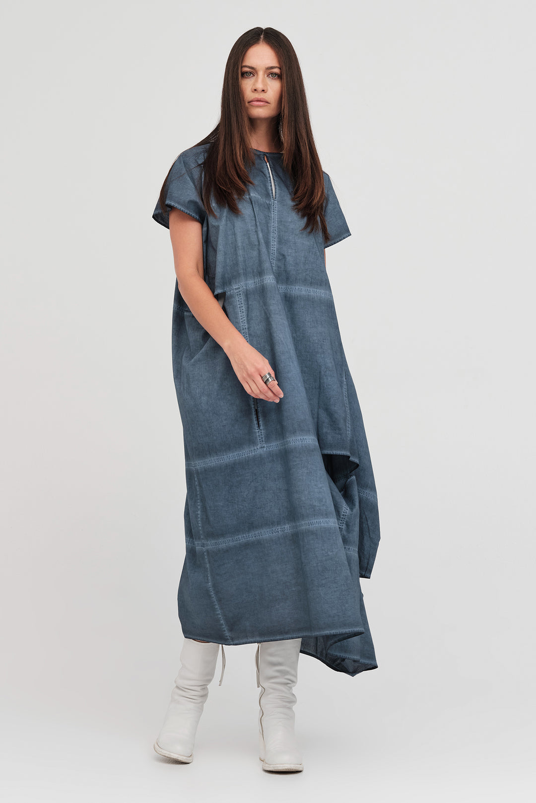 Bisect Dress (Diffused Indigo)