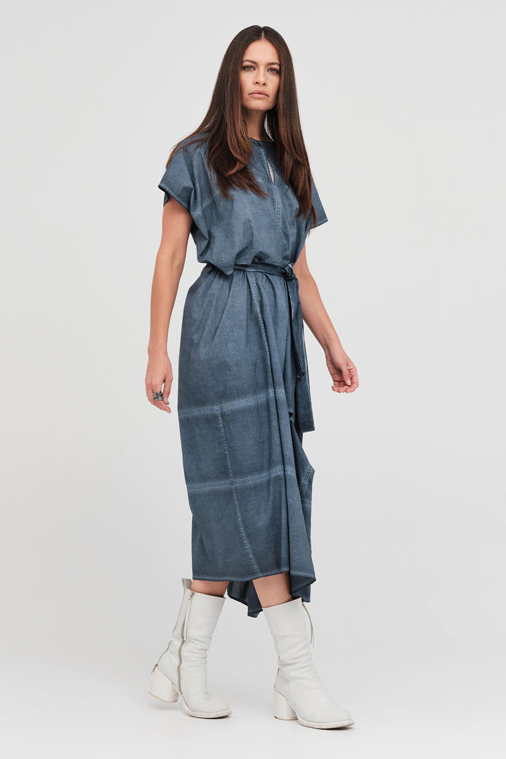 Bisect Dress (Diffused Indigo)