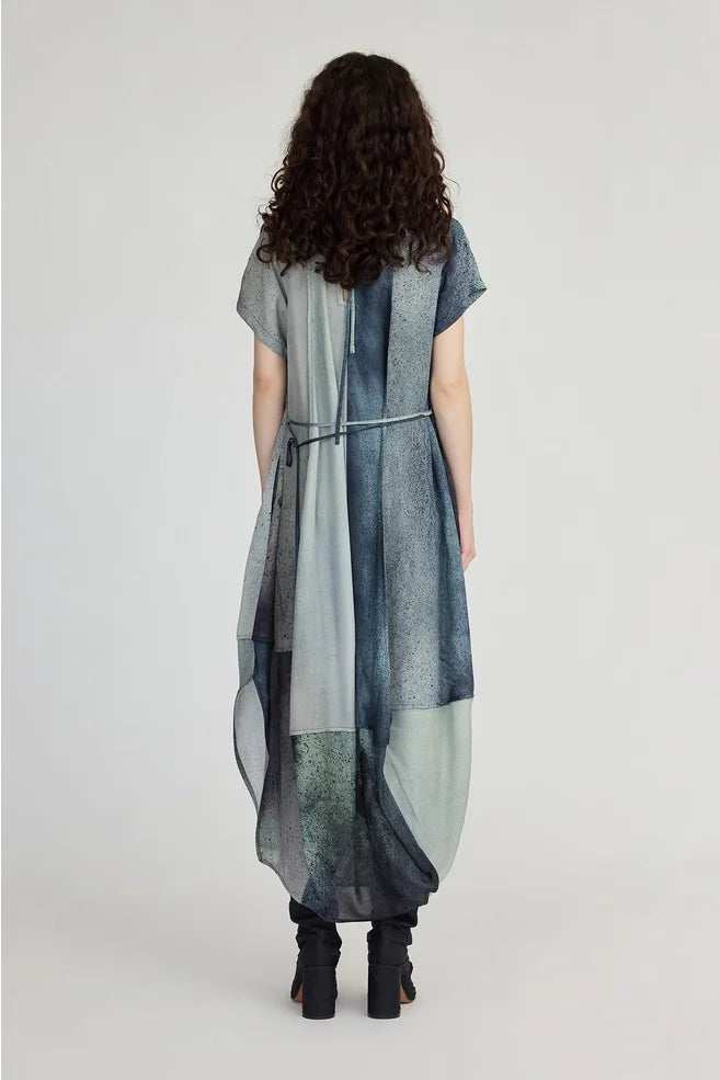 Ozone Dress (Wind Particle Print)