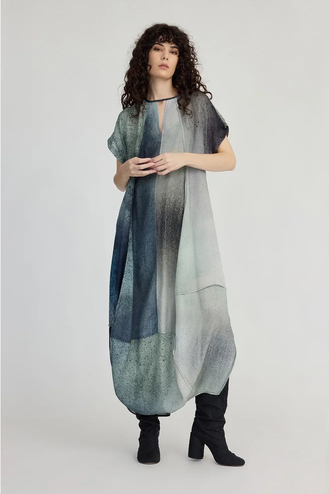 Ozone Dress (Wind Particle Print)