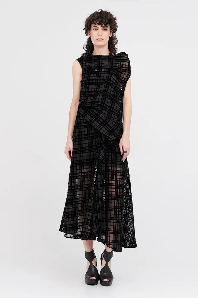 Edifice Dress (Black Check)