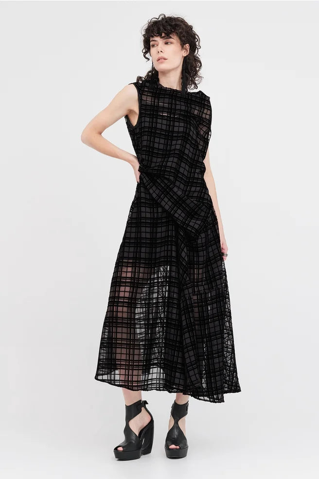 Edifice Dress (Black Check)