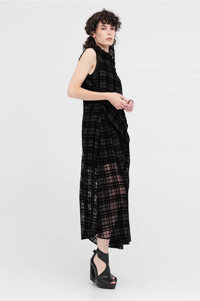 Edifice Dress (Black Check)