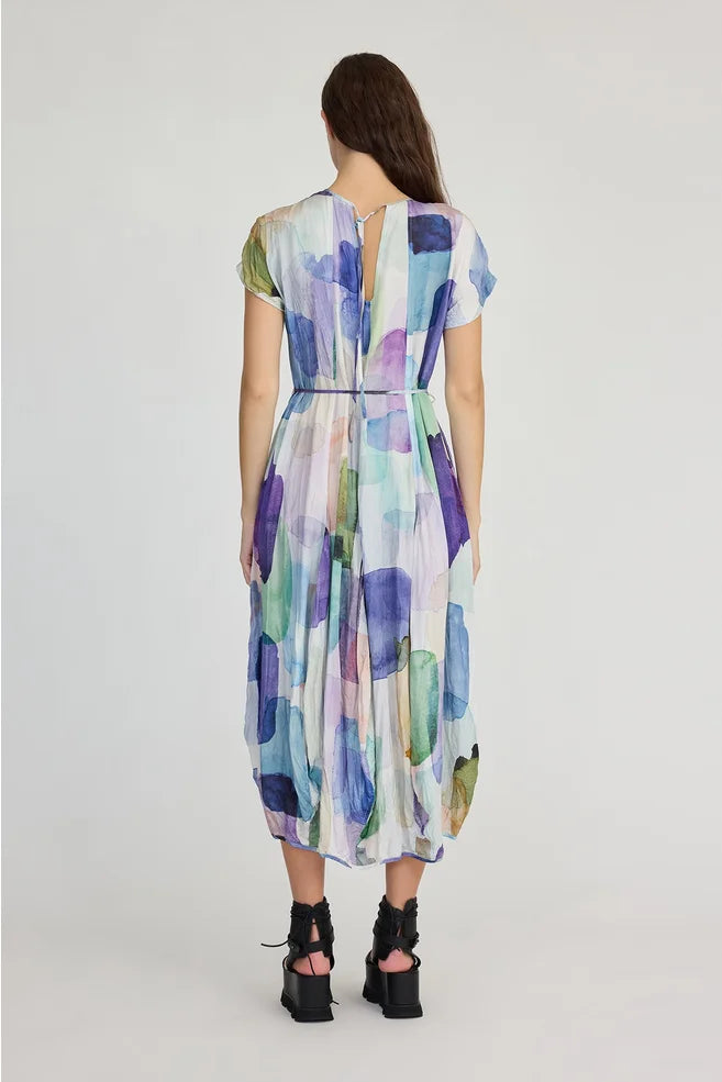 Lapse Dress (Tiled Square Print)