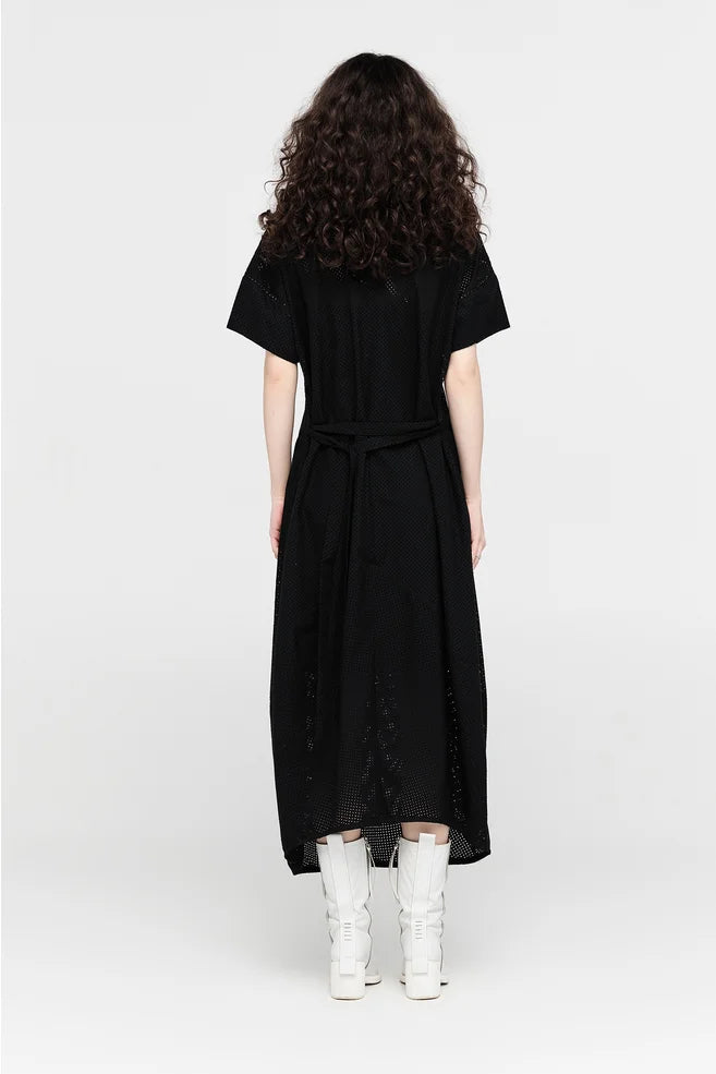 Aperture Dress (Black Perforated)