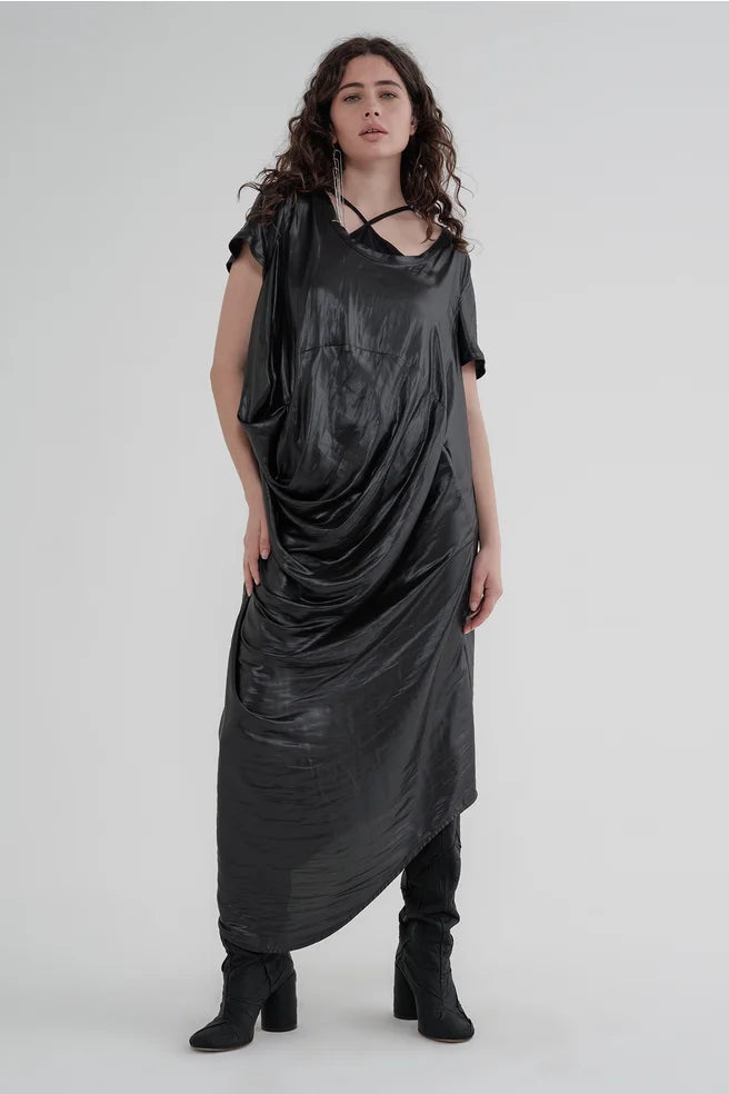 Refined Peripheral Dress (Black)