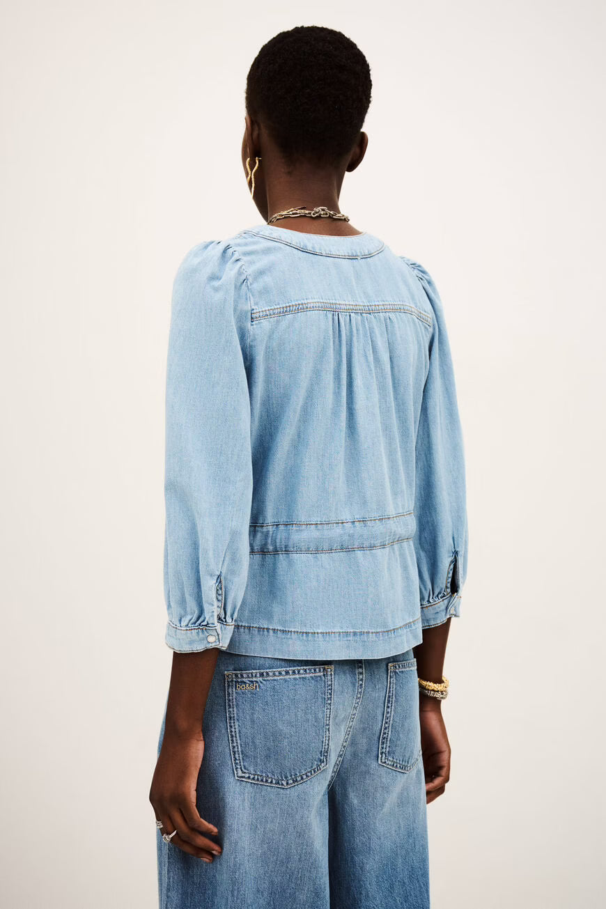 LAVINA Top (Light Used Blue)