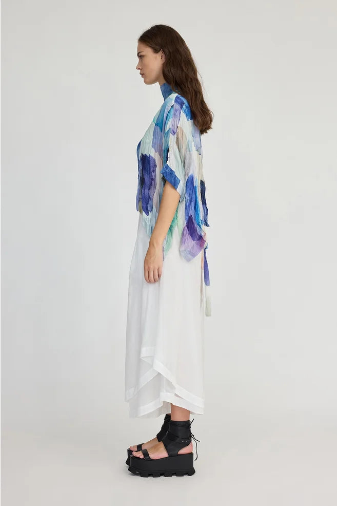 Antithesis Top (Tiled Square print)