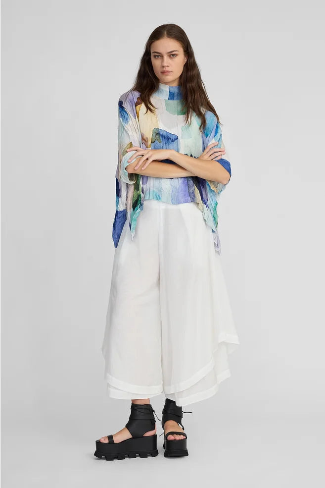 Antithesis Top (Tiled Square print)