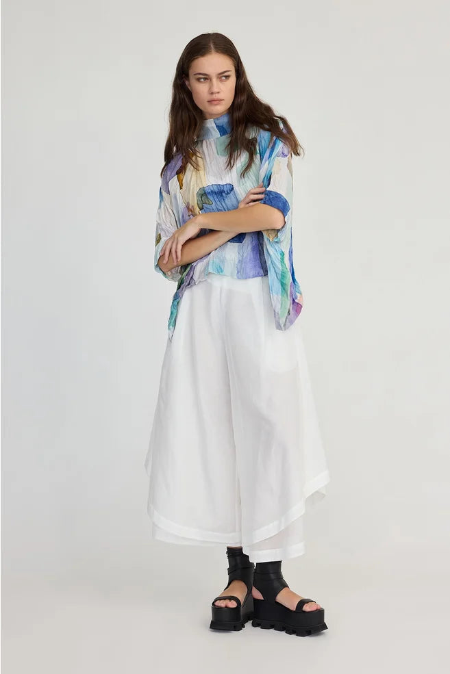 Antithesis Top (Tiled Square print)