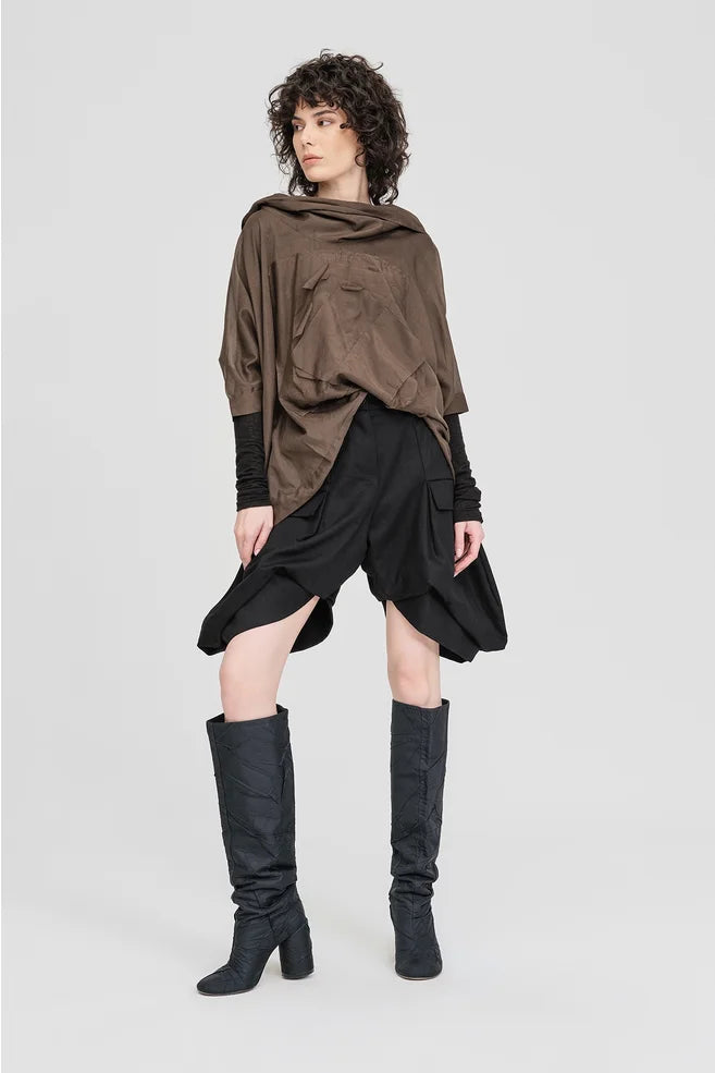 Squared Assembly Top (Coffee Bean)