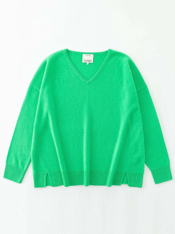 N.29 OVERSIZED V NECK (Chartruse)