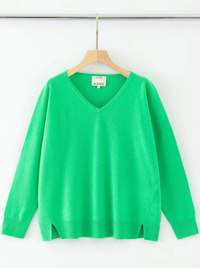 N.29 OVERSIZED V NECK (Chartruse)