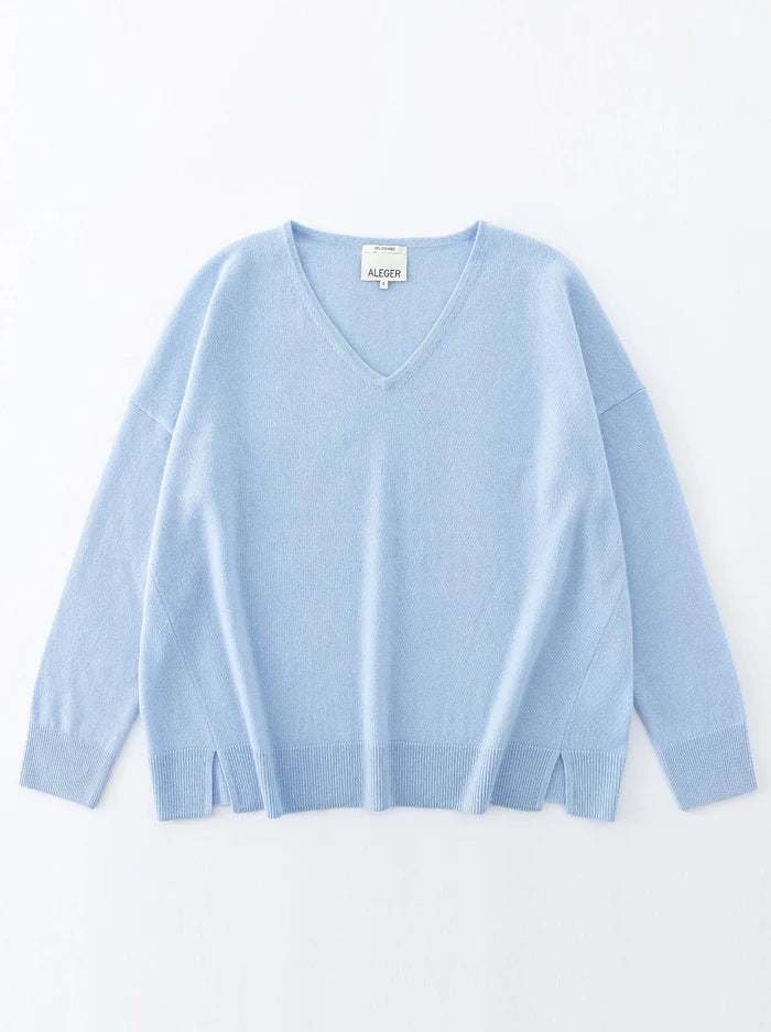 N.29 OVERSIZED V NECK (Lake Blue)