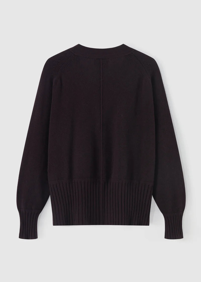 159 Favourite Cardi (Eggplant)