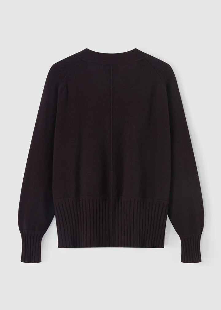 159 Favourite Cardi (Eggplant)
