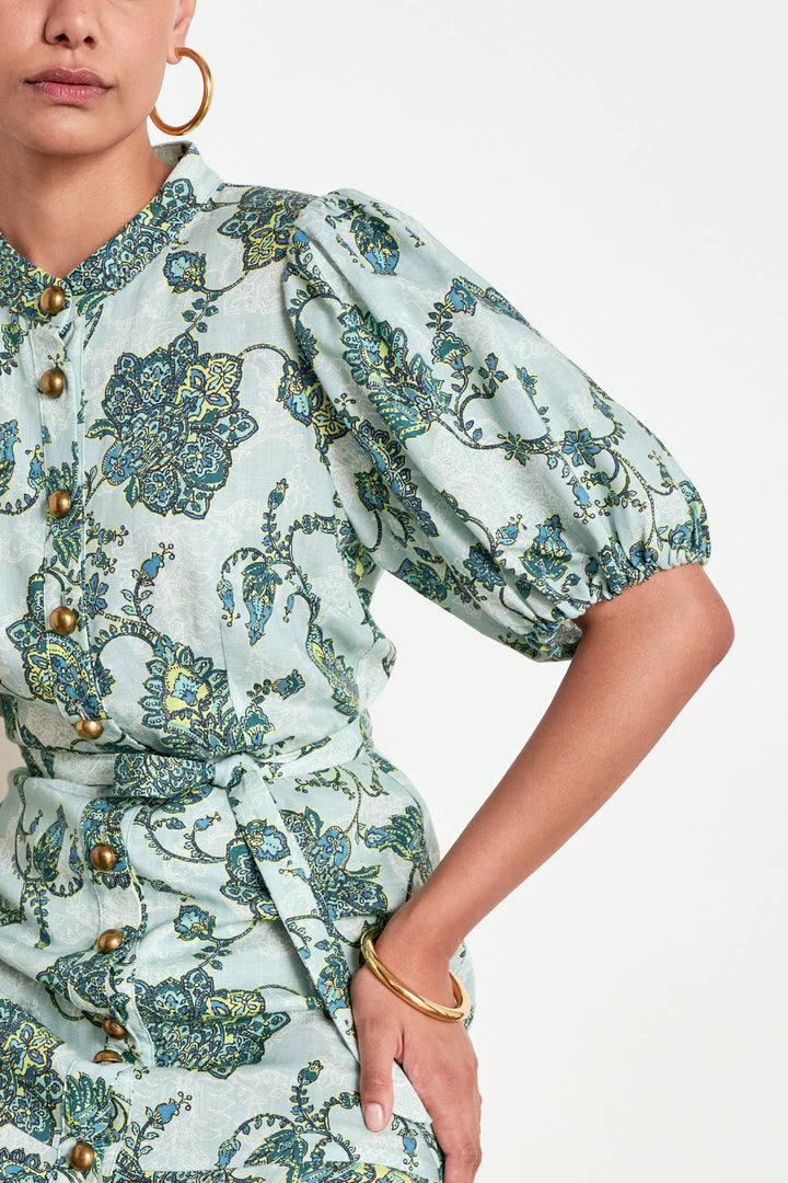 Cascade dress (Fern Paisley)