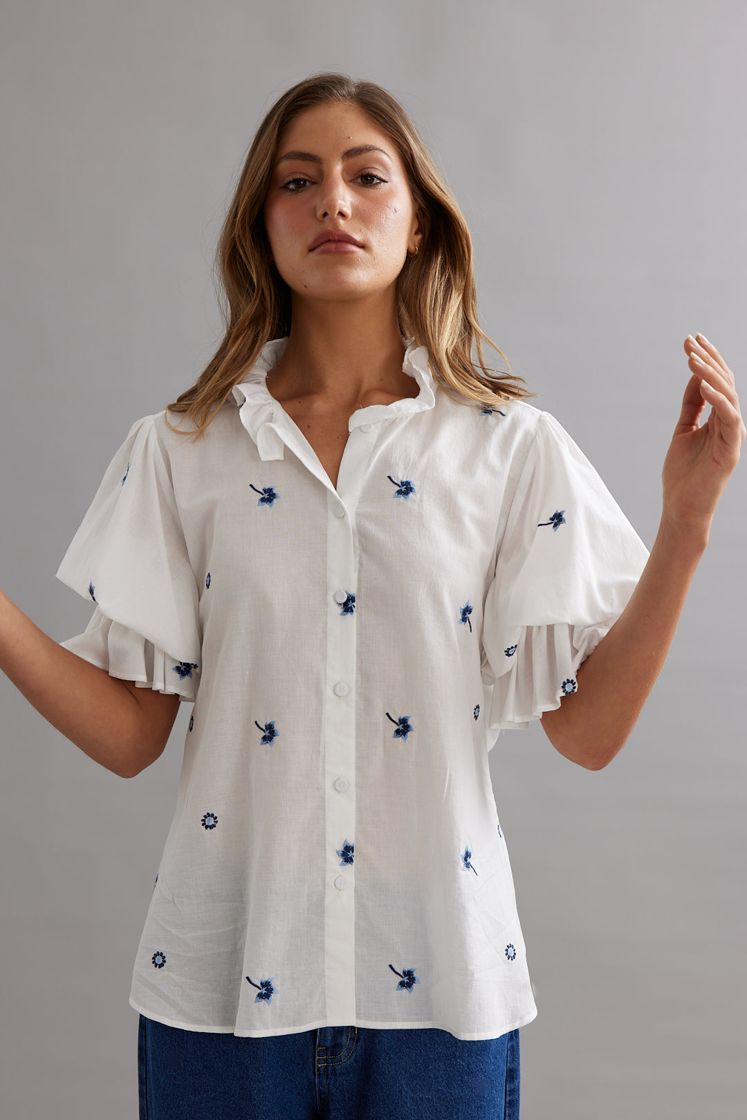 SOHO BLOUSE (BLUEBELL VOILE)