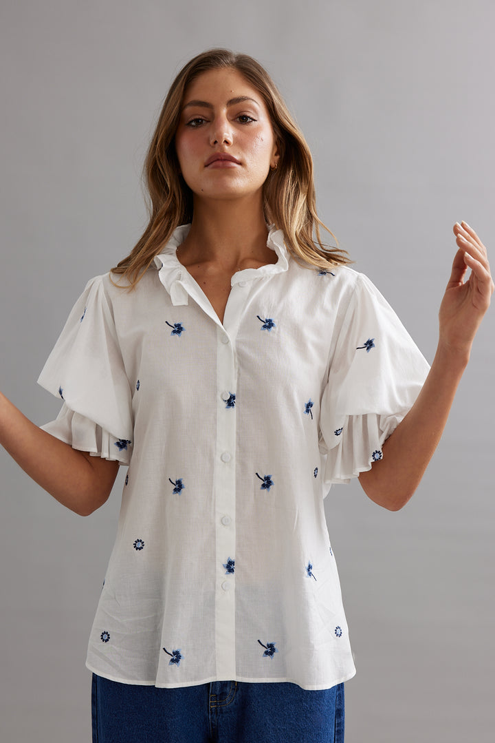 SOHO BLOUSE (BLUEBELL VOILE)