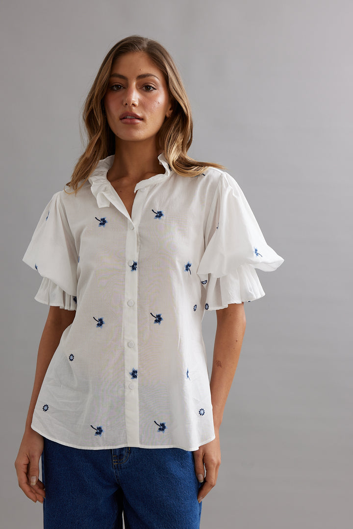 SOHO BLOUSE (BLUEBELL VOILE)