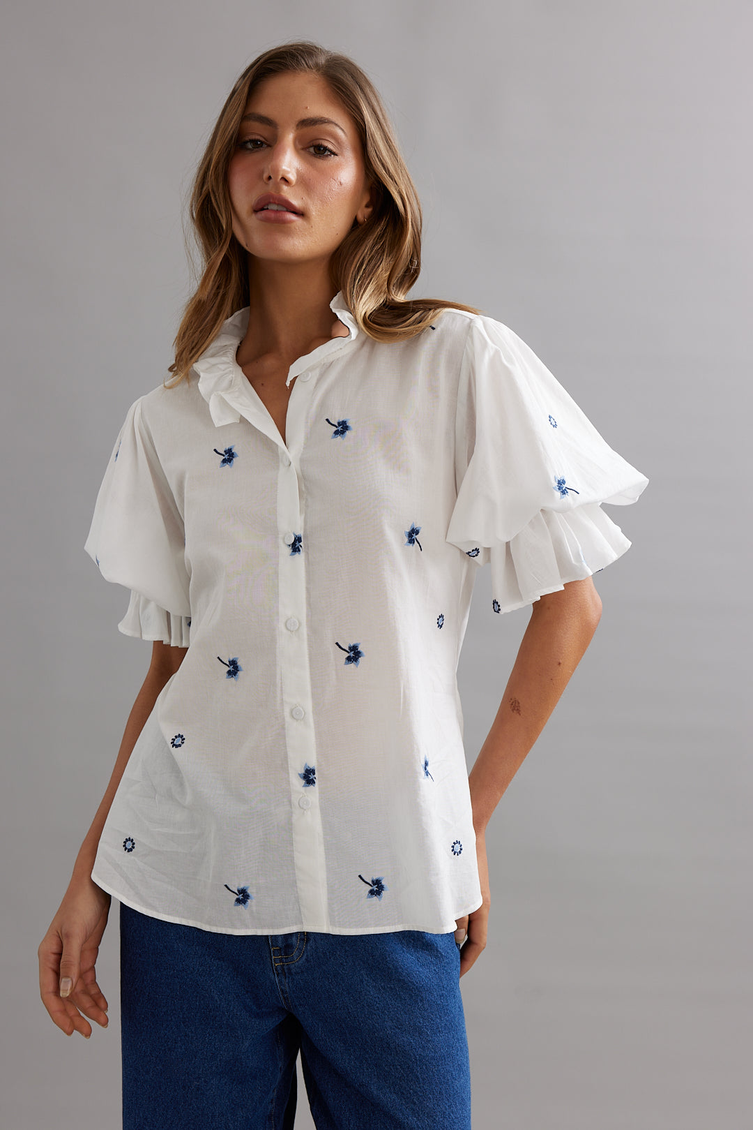 SOHO BLOUSE (BLUEBELL VOILE)