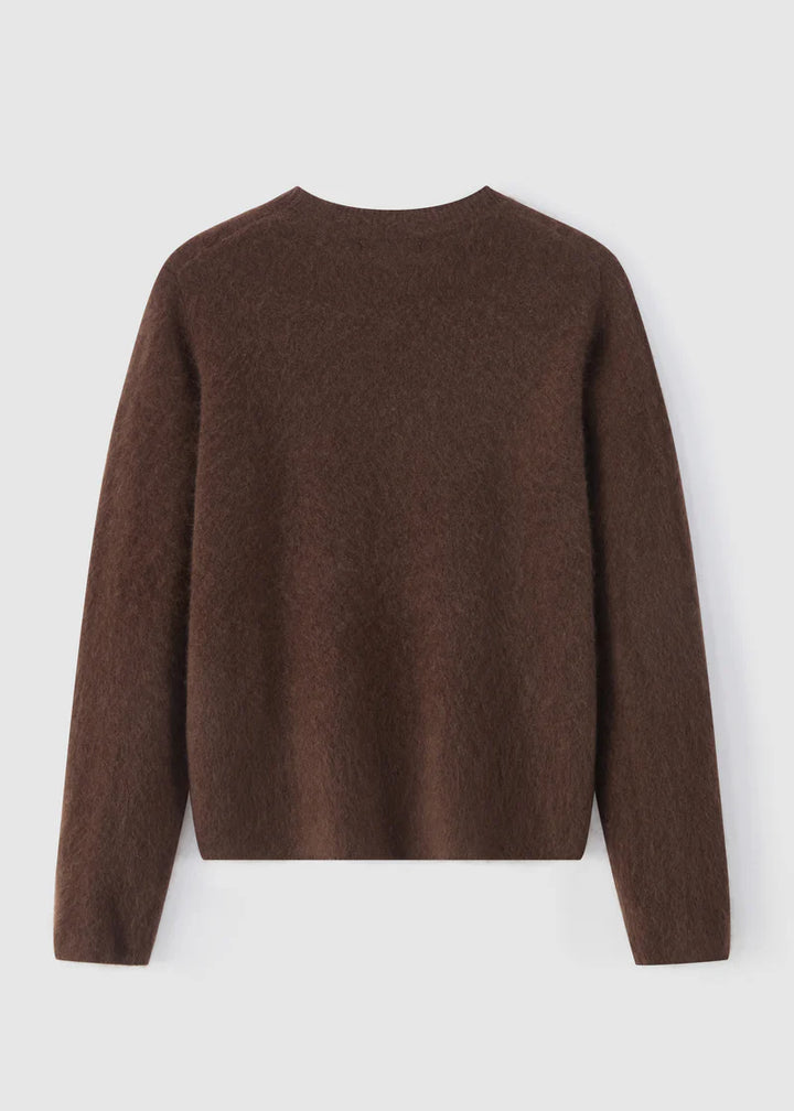 659 BRUSHED LONG SLEEVE CREW (Mink)