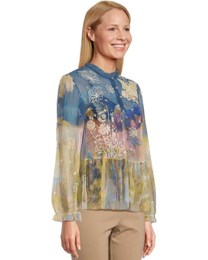 Charlot Mesh Blouse (Aurelius)