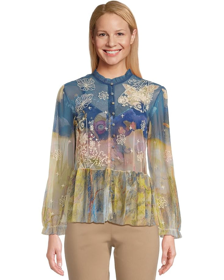 Charlot Mesh Blouse (Aurelius)
