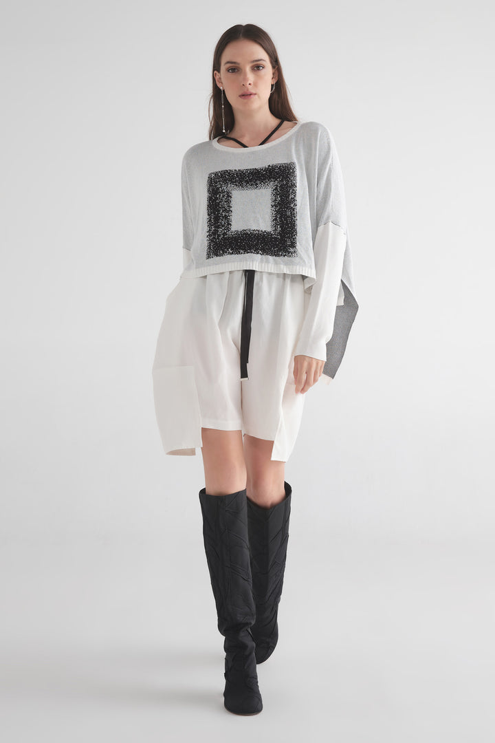 Intersection Sweater (Ivory/Black)
