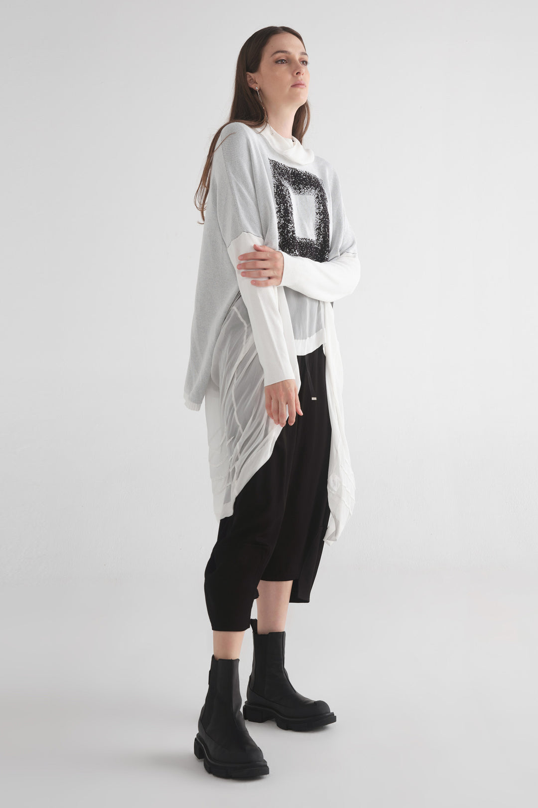 Intersection Sweater (Ivory/Black)