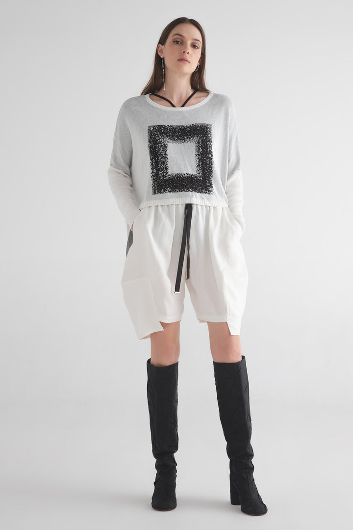 Intersection Sweater (Ivory/Black)