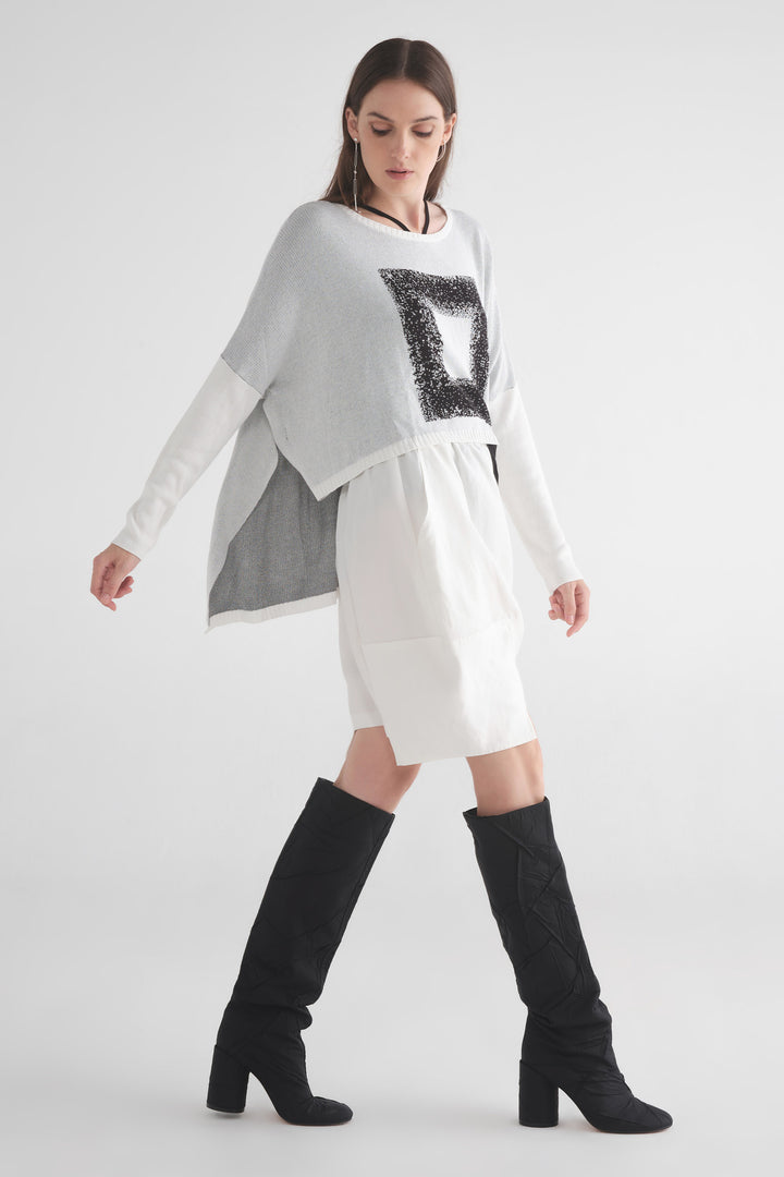 Intersection Sweater (Ivory/Black)