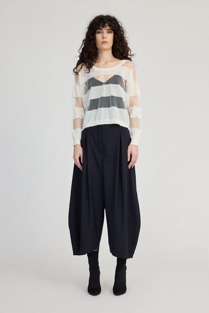 Banded Sweater (Ivory)